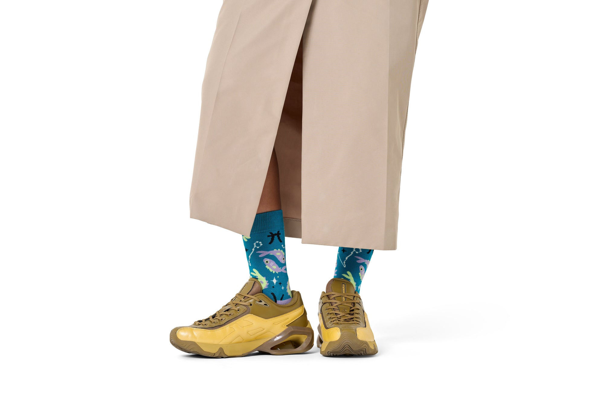 HAPPY SOCKS | PISCES SOCK | האפי סוקס זוג גרביים מזל דגים 911