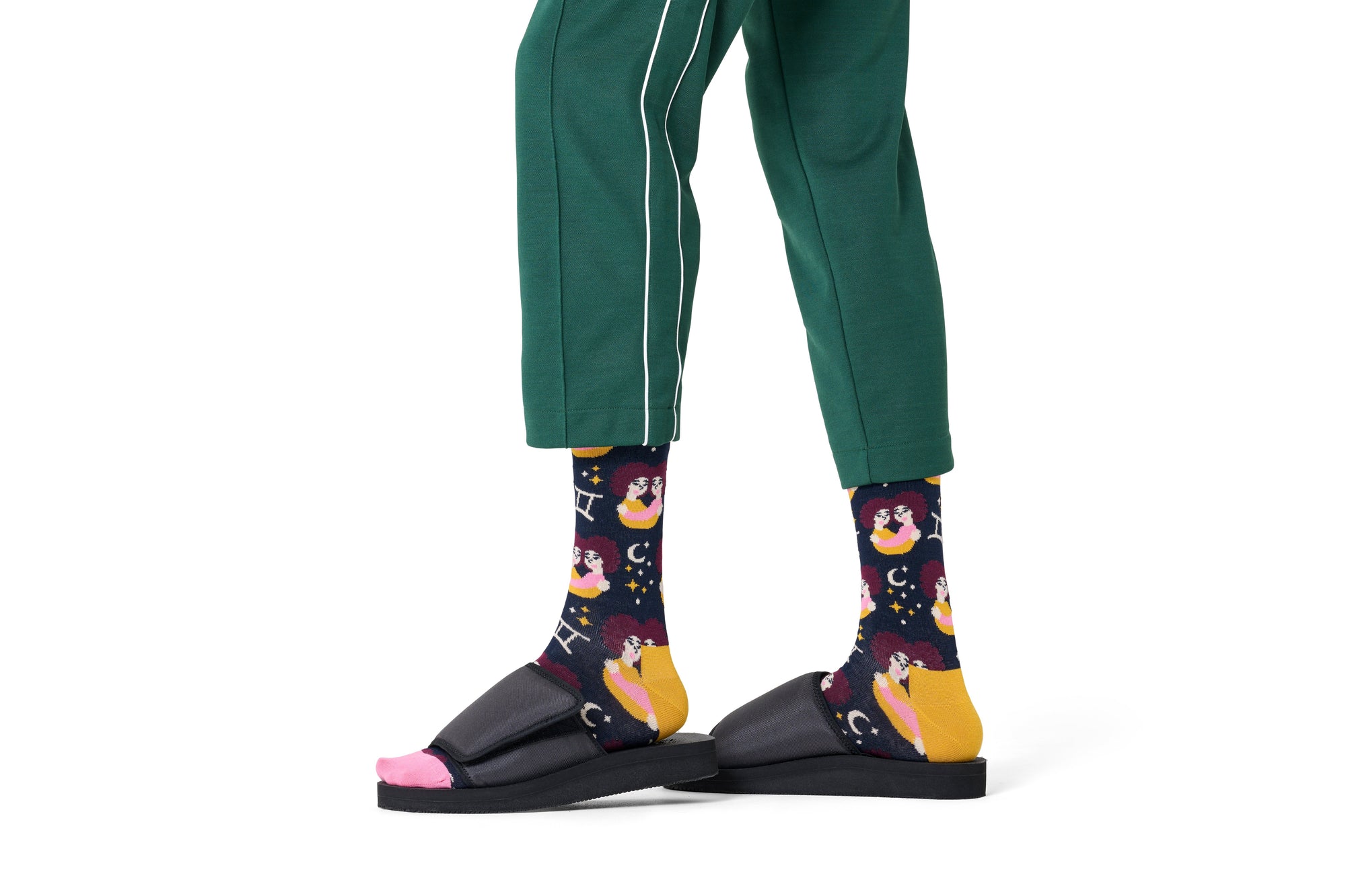 HAPPY SOCKS | GEMINI SOCK | האפי סוקס זוג גרביים מזל תאומים 911