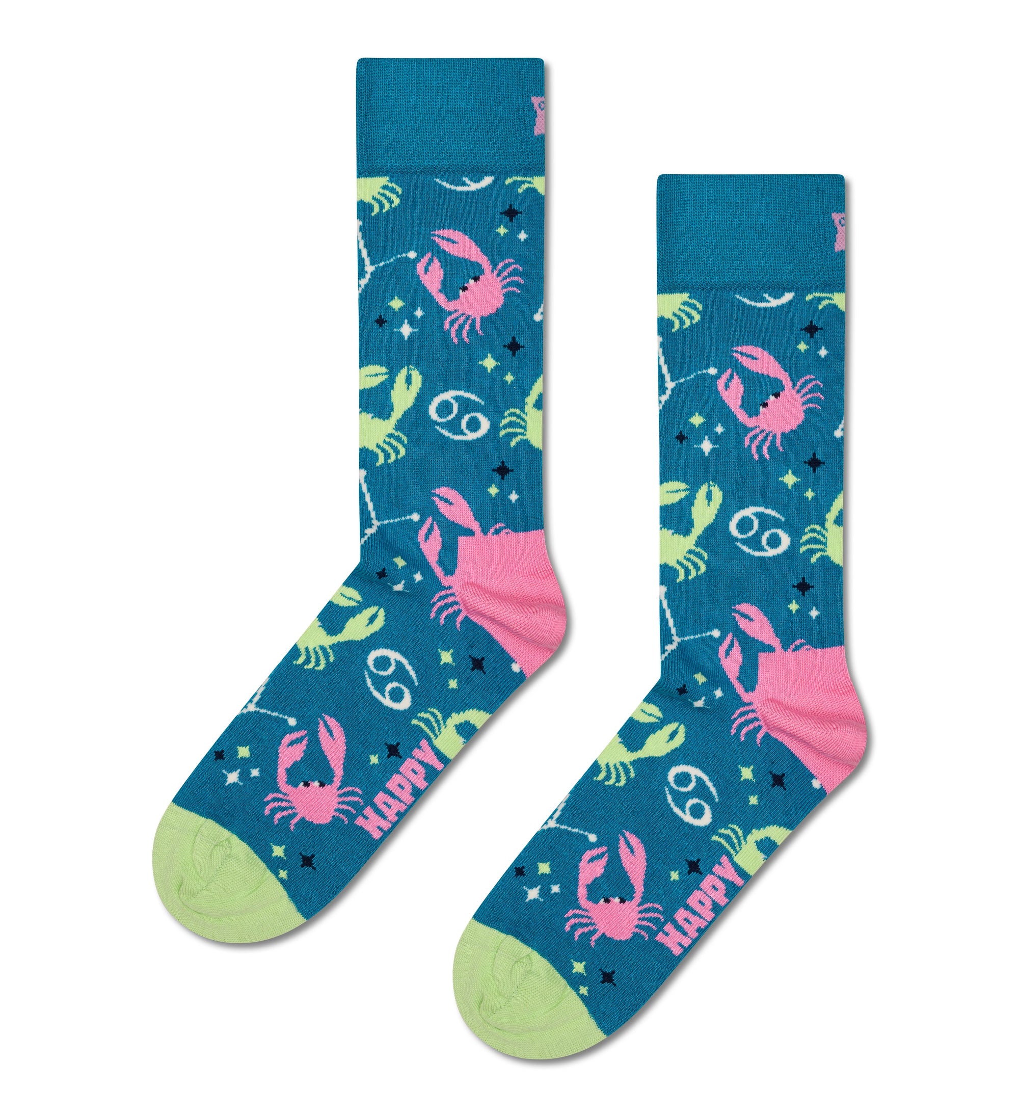 HAPPY SOCKS | CANCER SOCK | האפי סוקס זוג גרביים מזל סרטן 911