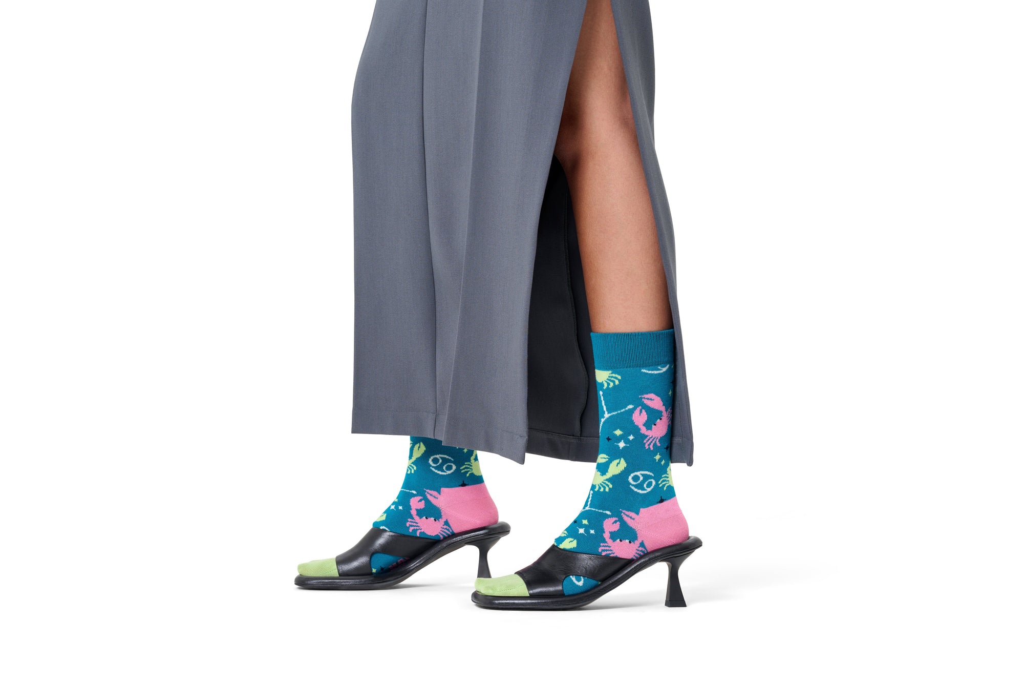 HAPPY SOCKS | CANCER SOCK | האפי סוקס זוג גרביים מזל סרטן 911