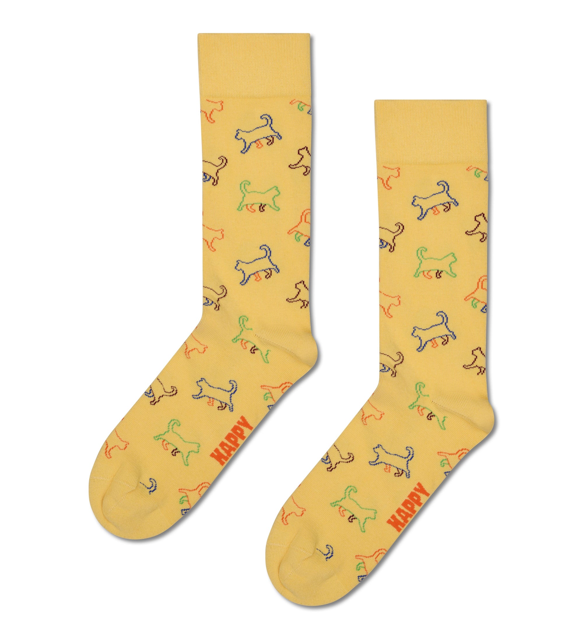HAPPY SOCKS | KITTEN LOVE NATURAL DYE SOCK | האפי סוקס זוג גרביים חתולים 911