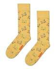 HAPPY SOCKS | KITTEN LOVE NATURAL DYE SOCK | האפי סוקס זוג גרביים חתולים 911