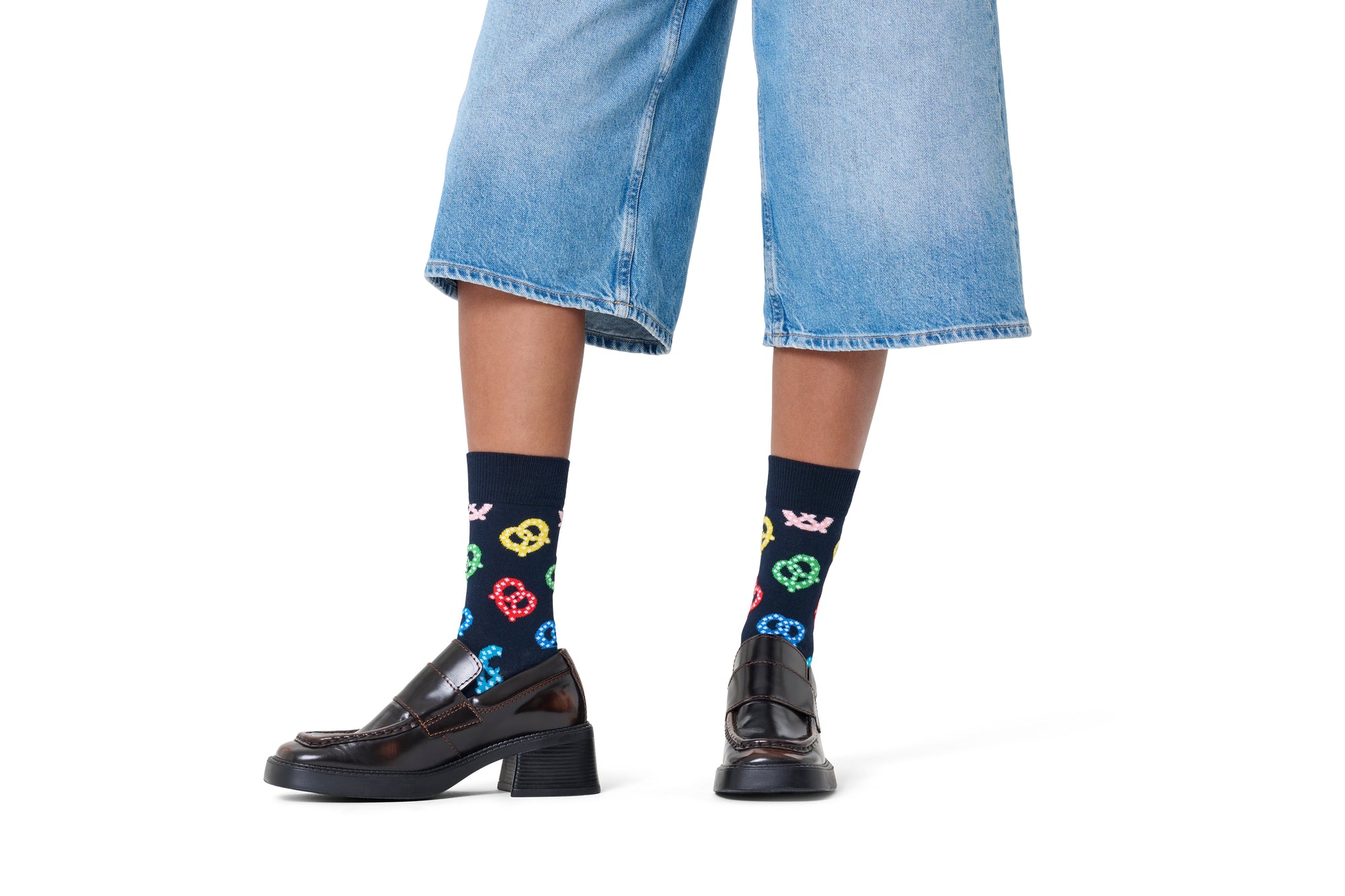 HAPPY SOCKS | PRETZEL SOCK | האפי סוקס זוג גרביים בייגלה 911