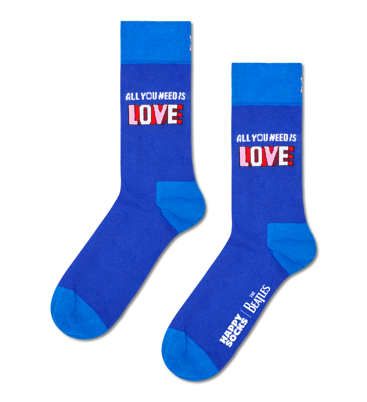 HAPPY SOCKS | THE BEATLES LOVE SOCK | האפי סוקס זוג גרביים 911
