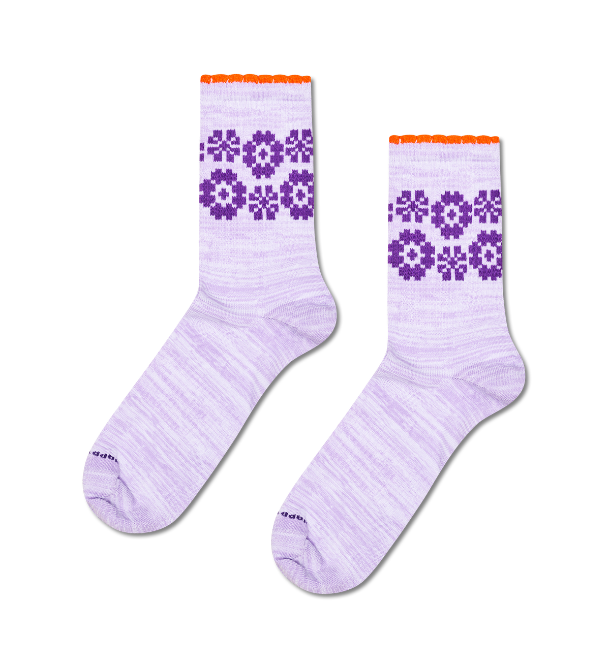 HAPPY SOCKS | FLOWER BORDER SNEAKER SOCK | האפי סוקס זוג גרביים 911