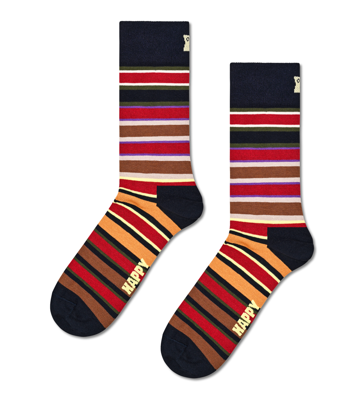 HAPPY SOCKS | STRIPE SOCK | האפי סוקס זוג גרביים 911