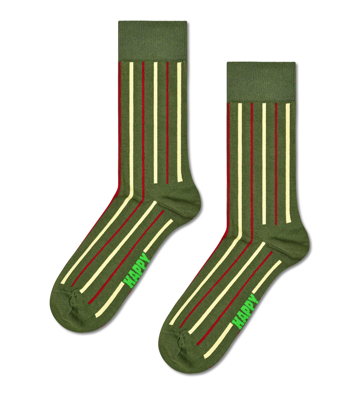 HAPPY SOCKS | VERTICAL STRIPE SOCK | האפי סוקס זוג גרביים 911
