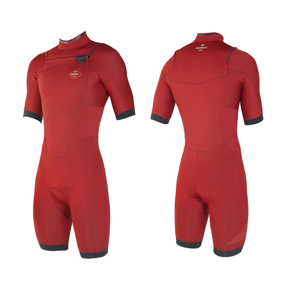 SOORUZ | SHORTY MEN FIGHTER 2/2 FZ RED 25 | XL חליפה קצרה גברים דוגית