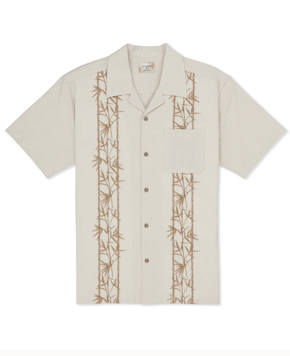 HURLEY | MUSCLE TANKSANO CAMP EMBROIDERED SS | חולצה מכופתרת קצרה 911