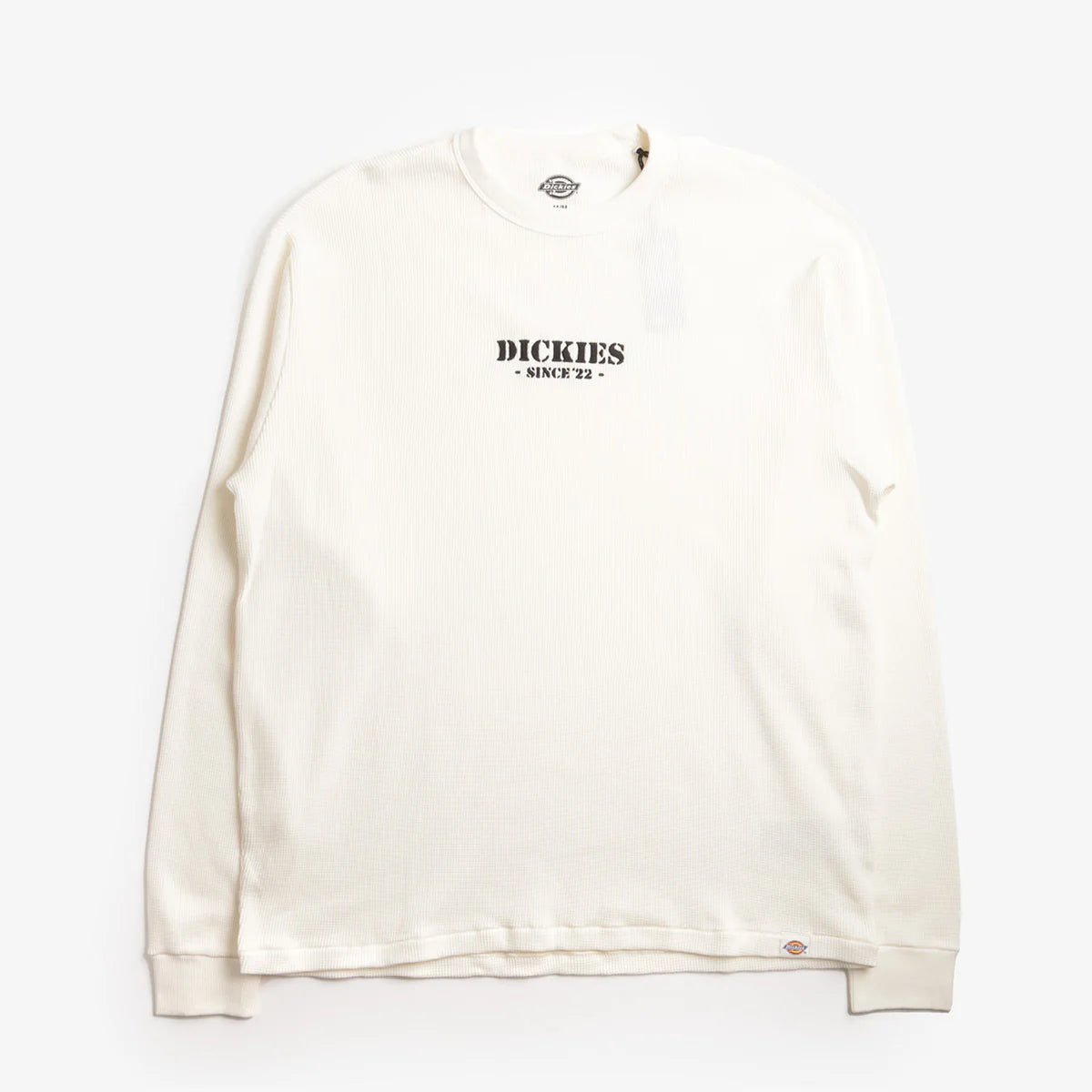 DICKIES | DICKIES WAFFLE TEE LS | חולצת וופל שרוול ארוך לבן וי .אפ ישראל (אפראל) בע"מ