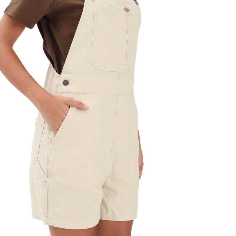 DICKIES | LIGHTWEIGHT CANVAS SHORT BIB W | אוברול קצר נשים וי .אפ ישראל (אפראל) בע"מ