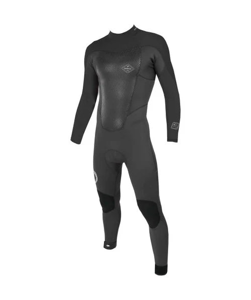 SOORUZ | Fullsuit 3/2 BZ FIGHTER חליפת גלישה לגברים סורוז פייטר שחור/בורדו רוכסן אחורי| 22 דוגית