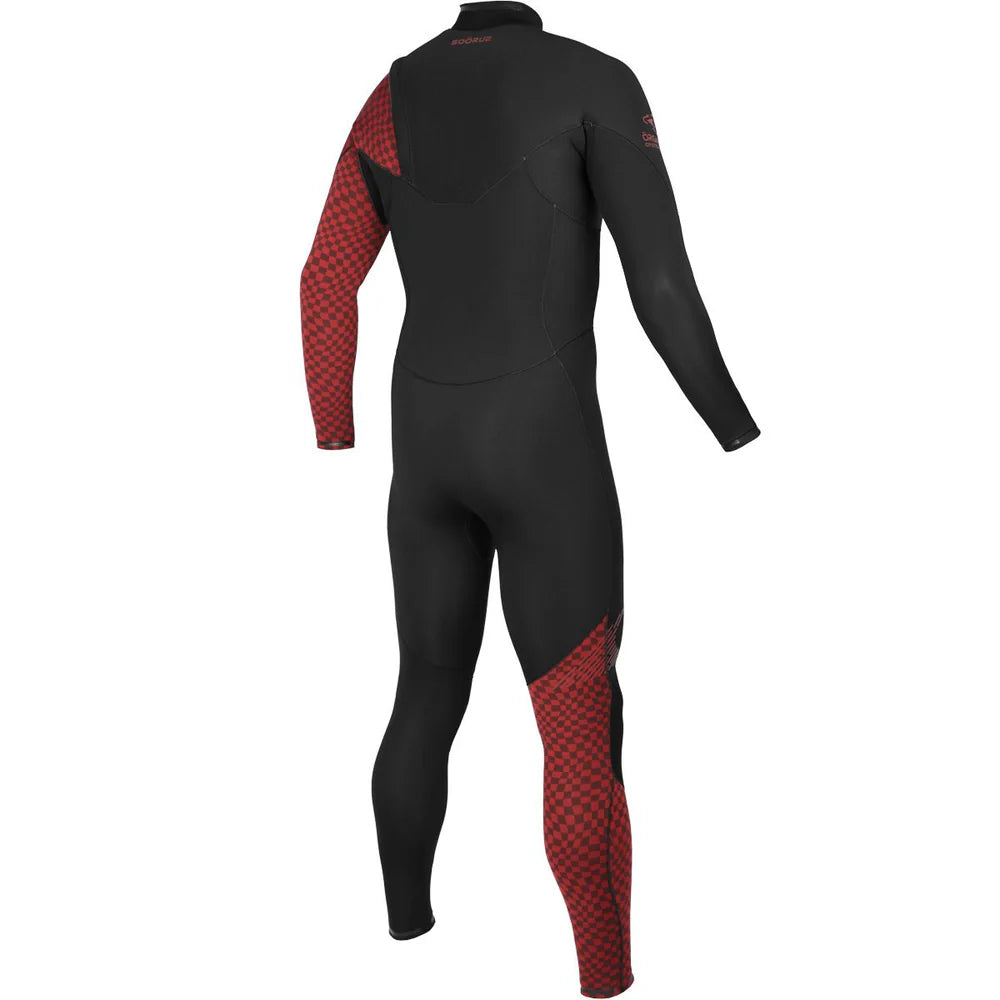 SOORUZ | FIGHTER ZF 2/2 RED 25 | חליפת גלישה גברים 2/2 ללא רוכסן דוגית