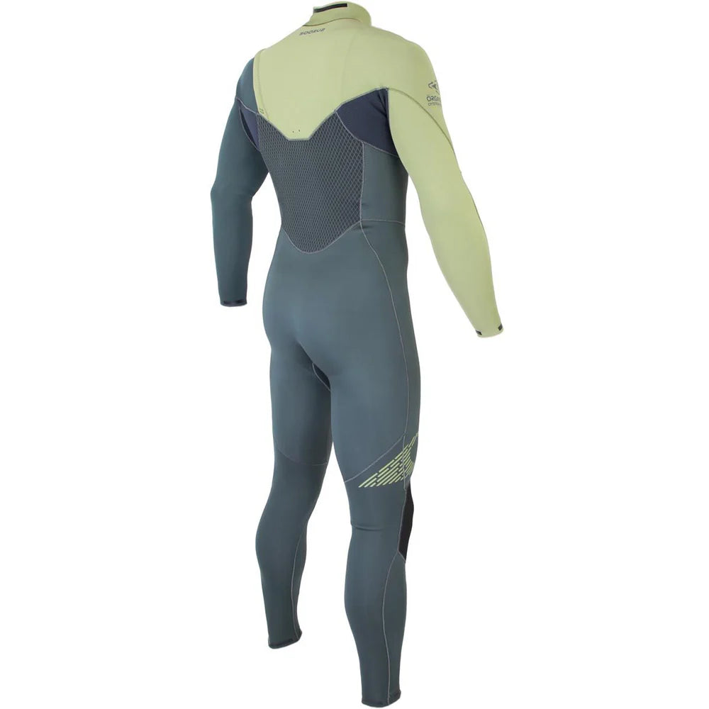 SOORUZ | FIGHTER CZ 3/2 GREEN 25 | חליפת גלישה גברים 3/2 ירוק סגירת חזה דוגית