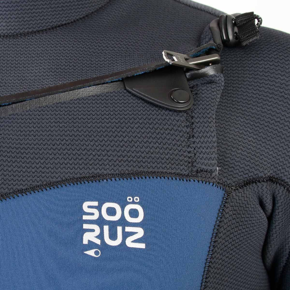 SOORUZ | GURU PRO CZ 4/3 BLUE 25 | חליפת גלישה גברים 4/3 כחול סגירת חזה דוגית