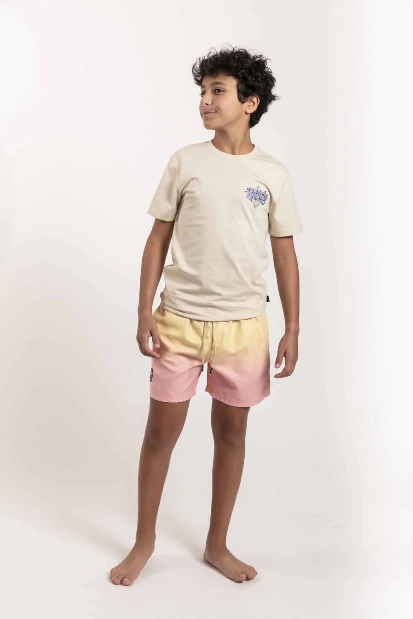 RUSTY | SHORT ADILYN TEEN YELLOW | מכנס ספורט ובגד ים ילדים/נוער אוריונקה