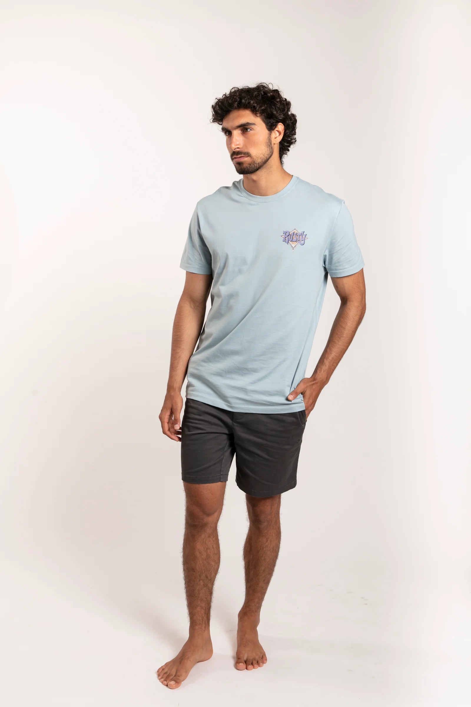 RUSTY | SHIRT TULIOIS BLUE | חולצה קצרה אוריונקה