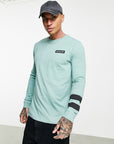 HURLEY | M OCEANCARE WASHED BLOCK PARTY LS TEE I חולצה ווש שרוול ארוך Hurley