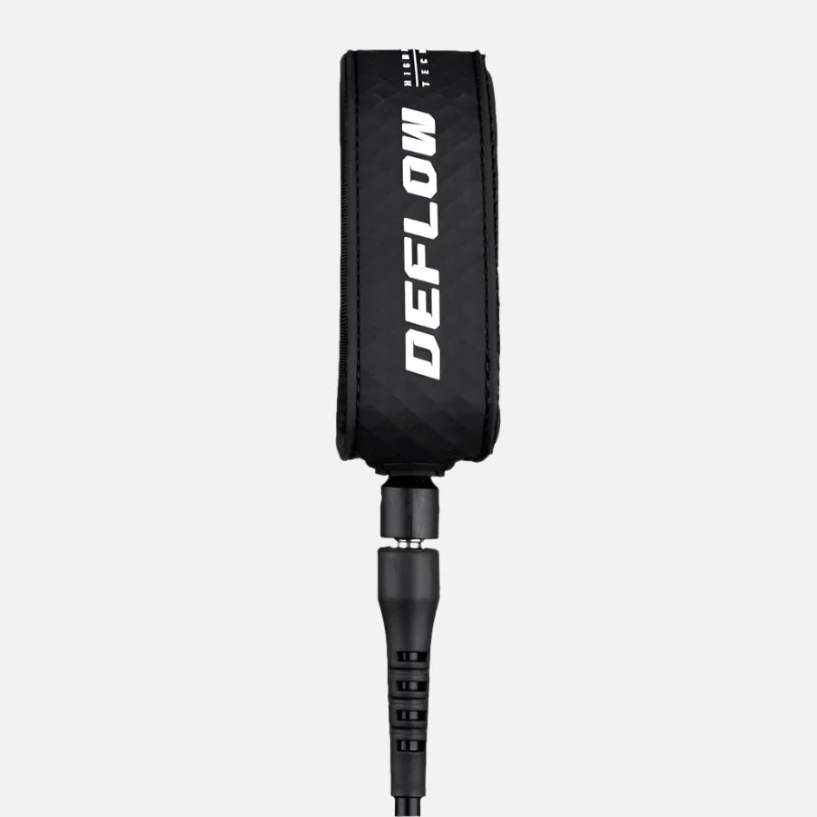 DEFLOW | LEASH HIGH PERFORMANCE KNEE 9FT 7MM | ליש ברך 9 שחור דוגית
