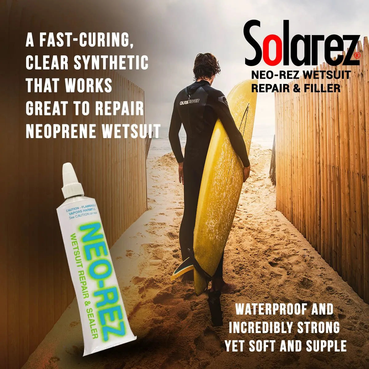 SOLAREZ | NEO REZ WETSUIT REPAIR AND FILLER | תיקון חליפות SURFIN