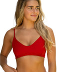 Naya Swimwear hot red Sunshine Top | בגד ים לנשים- טופ סאנשיין - אדום Naya Swimwear