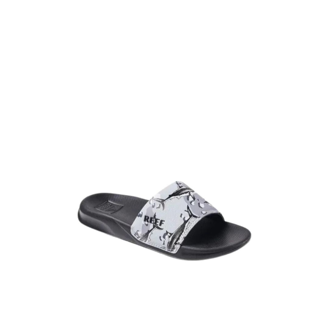 REEF | Kids One Slide Grey Camo Shark | כפכפים ילדים סלייד REEF