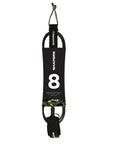 Shapers Performance series leash | ליש לגלשן שייפרס מידה 8 7מ"מ שחור אינטרסרף