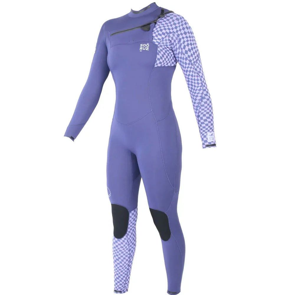 SOORUZ | DIVINE CZ 4/3 PURPLE WOMEN 25 | חליפת גלישה נשים 4/3 סגול סגירת חזה דוגית