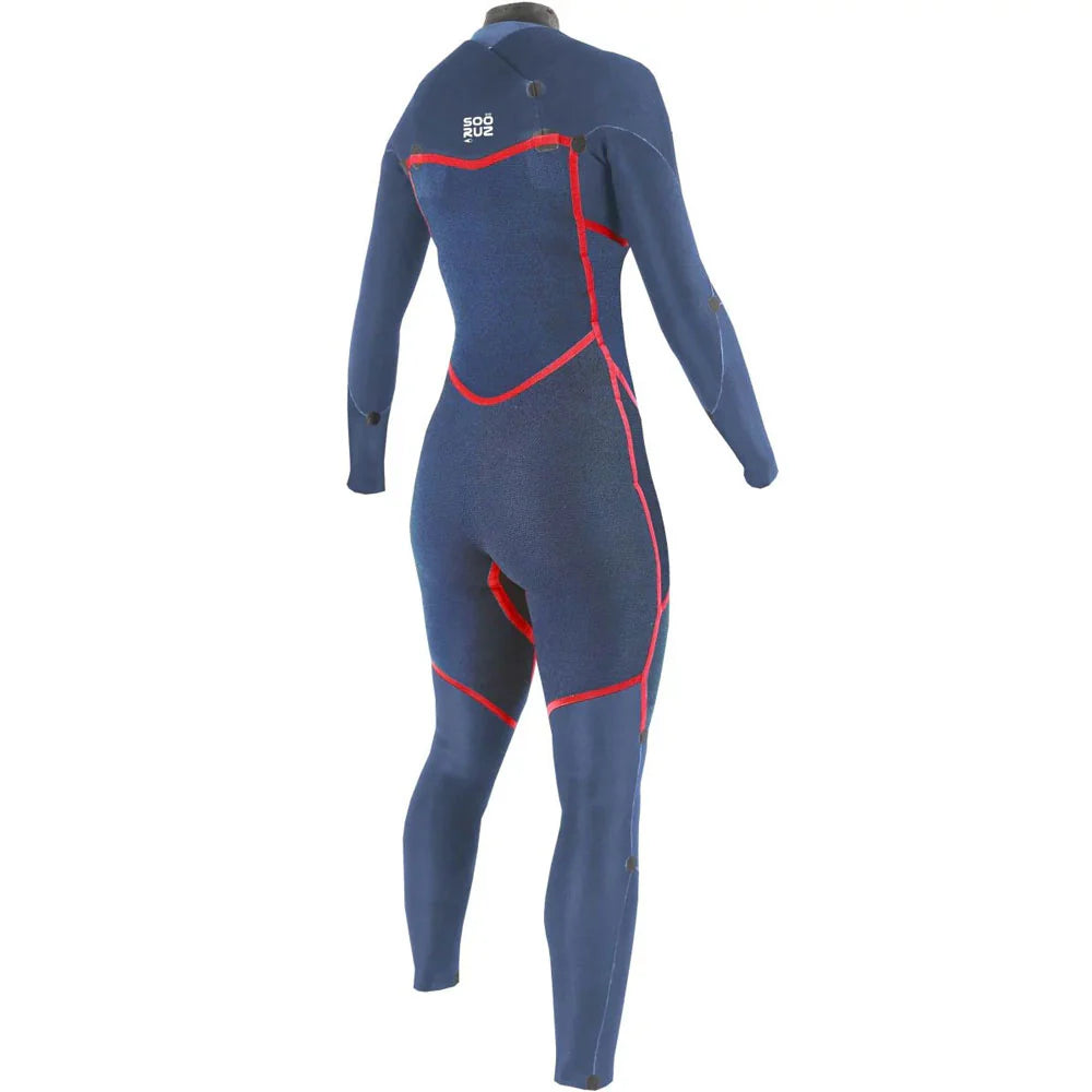 SOORUZ | DIVINE CZ 4/3 PURPLE WOMEN 25 | חליפת גלישה נשים 4/3 סגול סגירת חזה דוגית