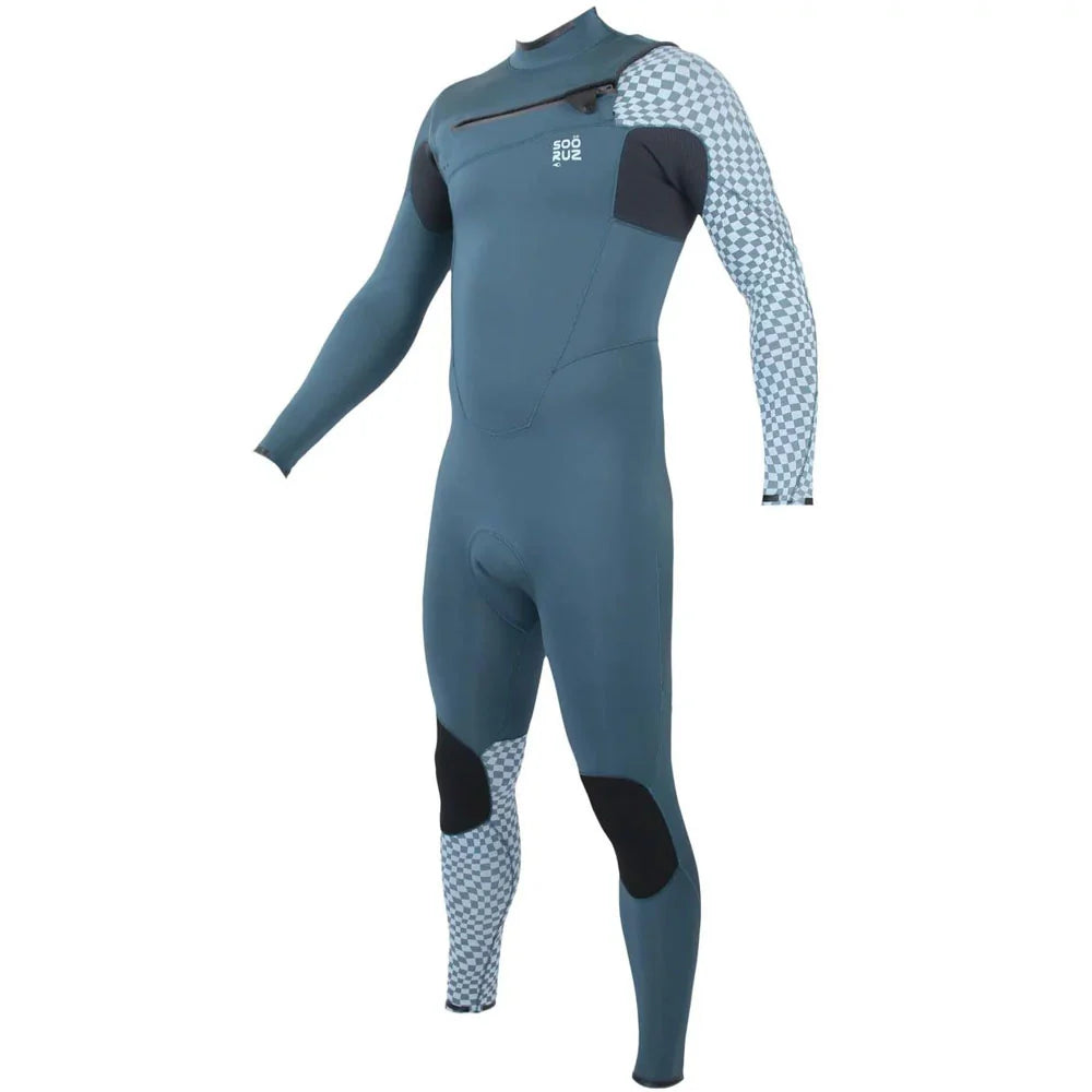 SOORUZ | FIGHTER CZ 3/2 BLUE 25 | חליפת גלישה גברים 3/2 כחול סגירת חזה דוגית