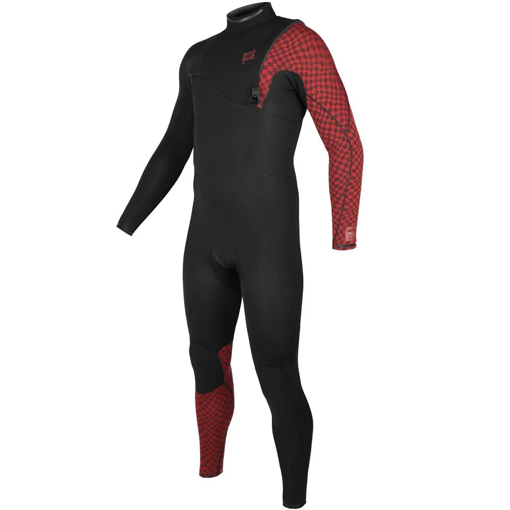 SOORUZ | FIGHTER ZF 2/2 RED 25 | חליפת גלישה גברים 2/2 ללא רוכסן דוגית