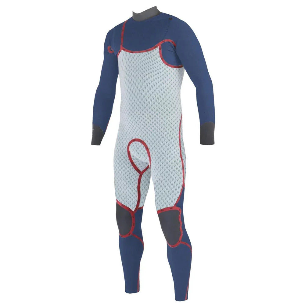 SOORUZ | GURU PRO CZ 3/2 BLACK 25 | חליפת גלישה גברים 3/2 שחור סגירת חזה דוגית