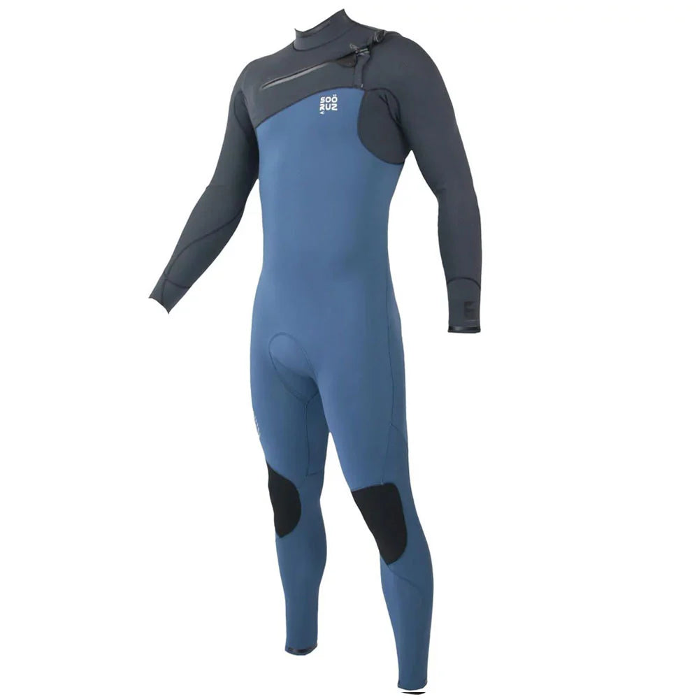 SOORUZ | GURU PRO CZ 3/2 BLUE 25 | חליפת גלישה גברים 3/2 כחול סגירת חזה דוגית