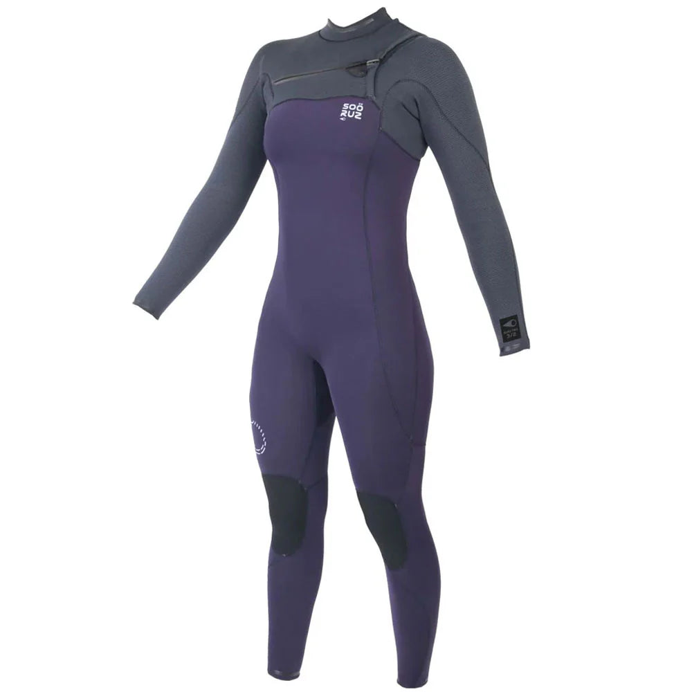 SOORUZ | GURU PRO CZ 4/3 OPIUM WOMEN 25 | חליפת גלישה נשים 4/3 סגול סגירת חזה דוגית