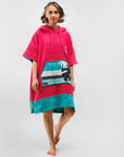 WAVE | BAMBOO PONCHO PINK | פונצ'ו מידה S Sepa