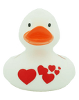 Lilalu ducks | ברווזי גומי לבבות לבבות לבן שוקה שלום בע"מ