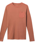 FELTON THERMAL CREW LONG SLEEVE I  חולצת וופל ארוכה עם כיס omri