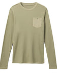 FELTON THERMAL CREW LONG SLEEVE I  חולצת וופל ארוכה עם כיס omri